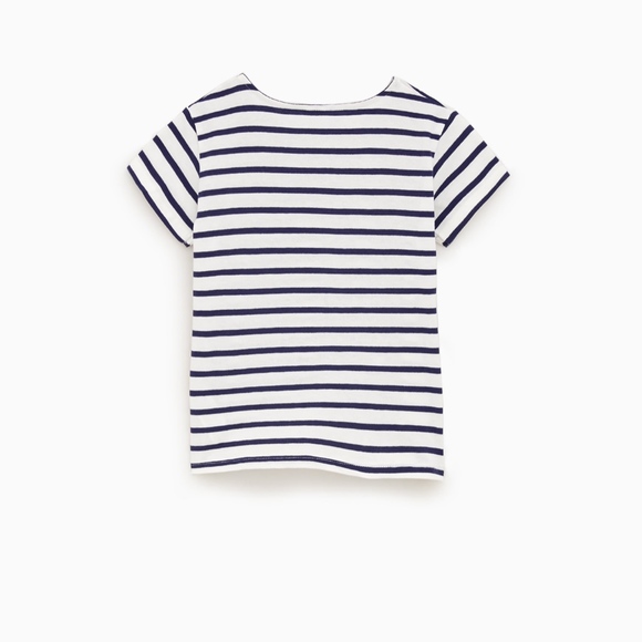 ZARA striped pocket t-shirt - Picture 2 of 4